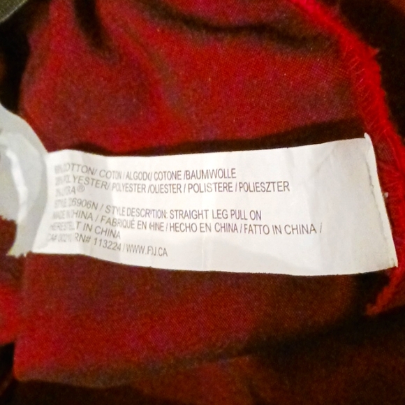 FDJ (French Dressing Jeans), size 8 women's skinny leg red jeans, no pockets - Picture 6 of 6